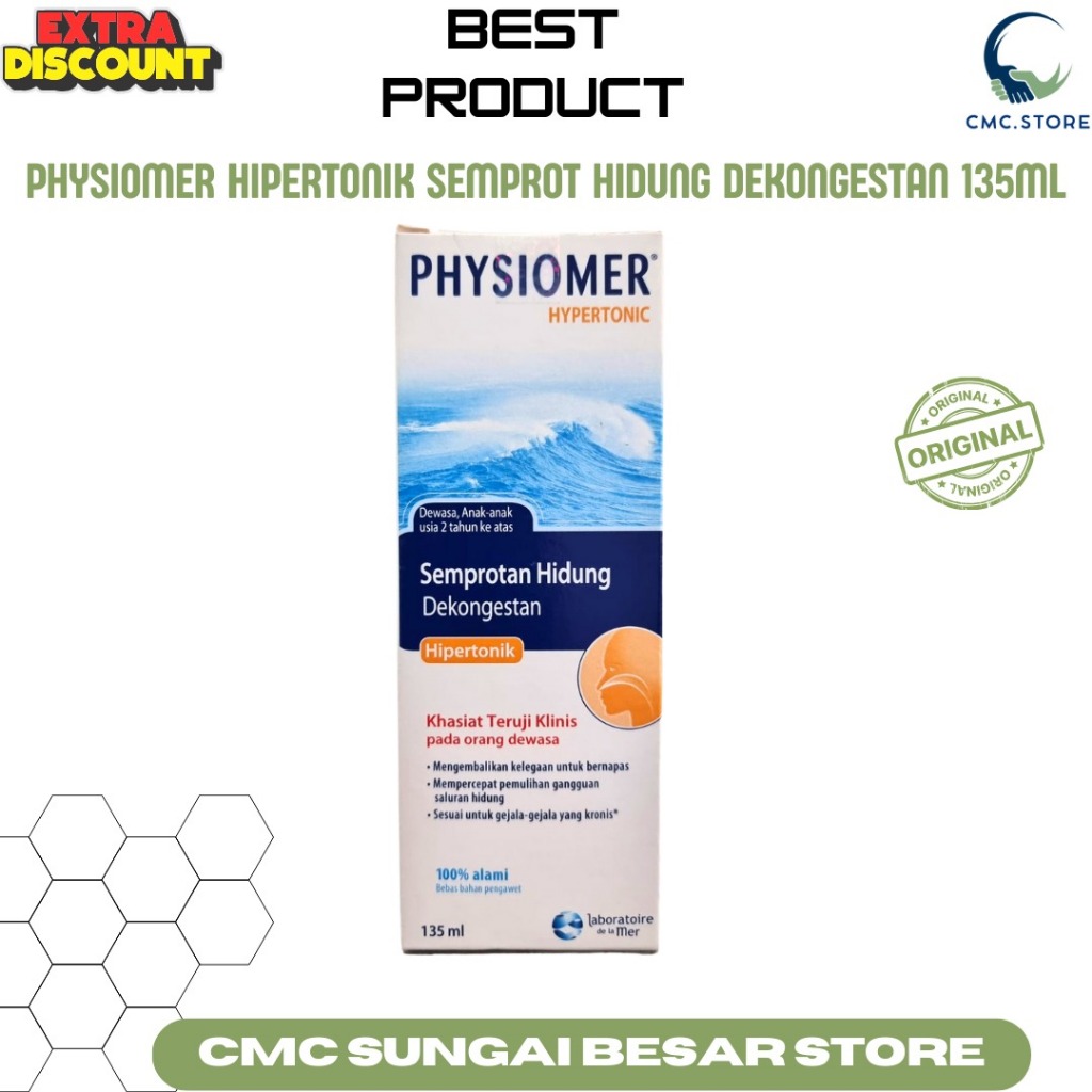 Physiomer Hypertonic Semprot Hidung Dekongestan 135ml