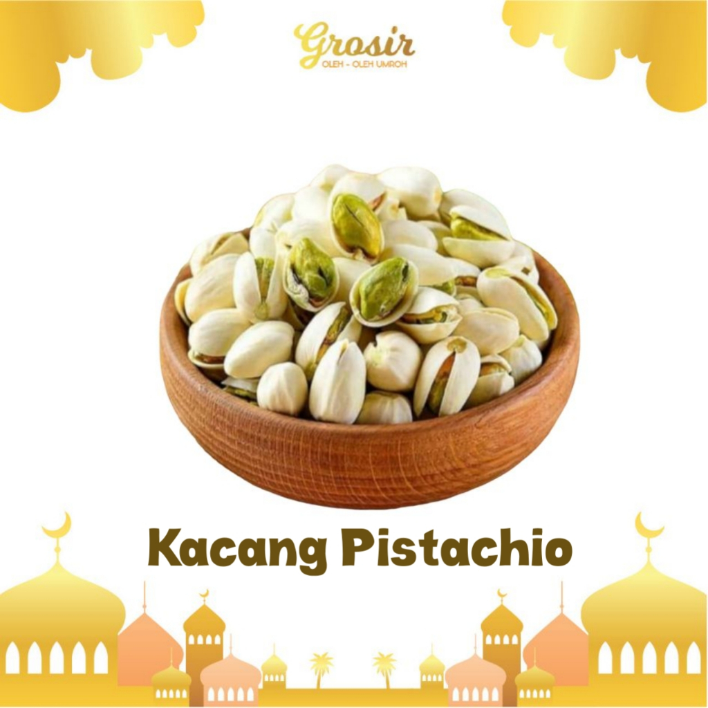 

Kacang Pistachio Snack Sehat Kacang Fustuk Oleh-Oleh Haji Umroh Bisa Per 1kg/per Gram
