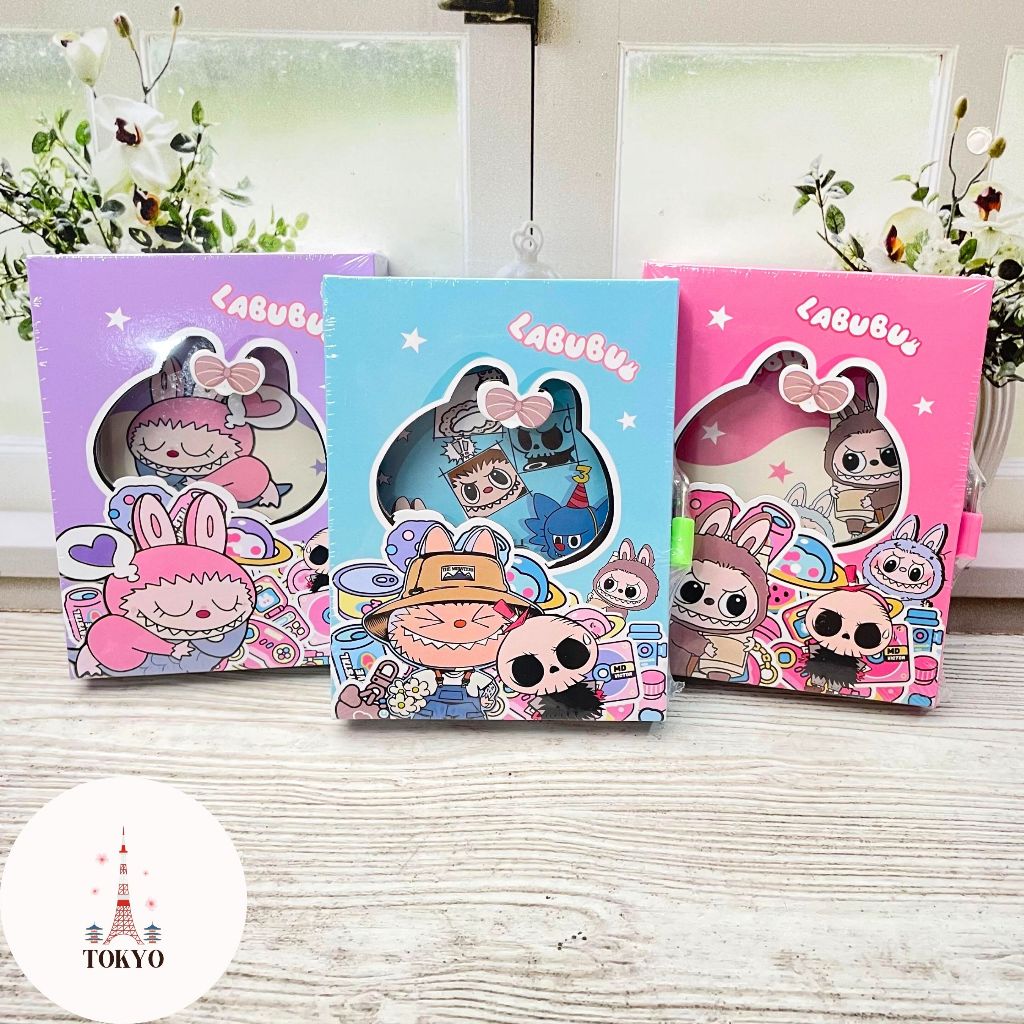 

Buku Diary Gembok Labubu Alat Tulis Journal Stationery Lucu Imut