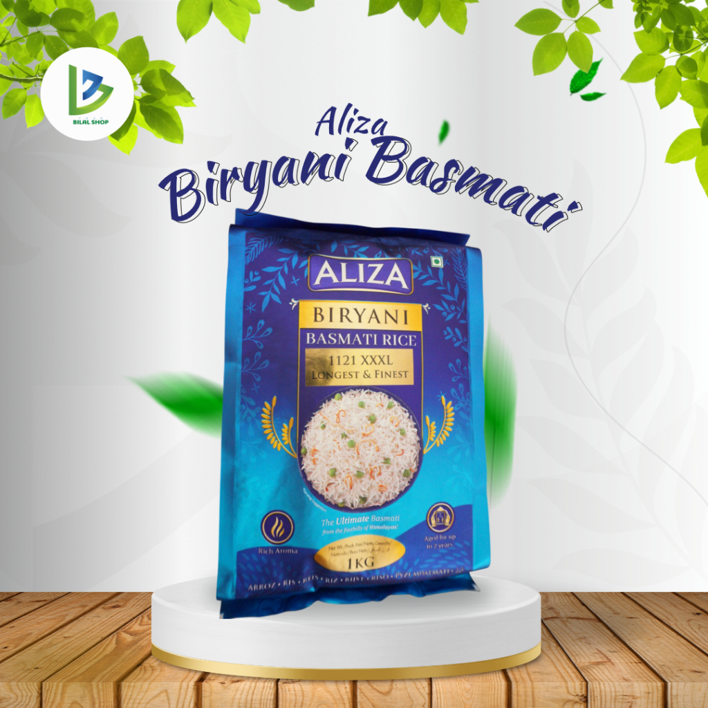 

Aliza Biryani Basmati Rice 1KG - Rich Aroma