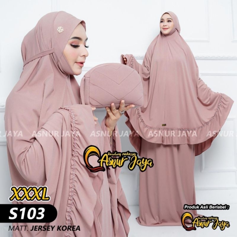 ASNUR JAYA ORIGINAL/MUKENAH/JERSY KOREA/PREMIUM/DAGU/S 103