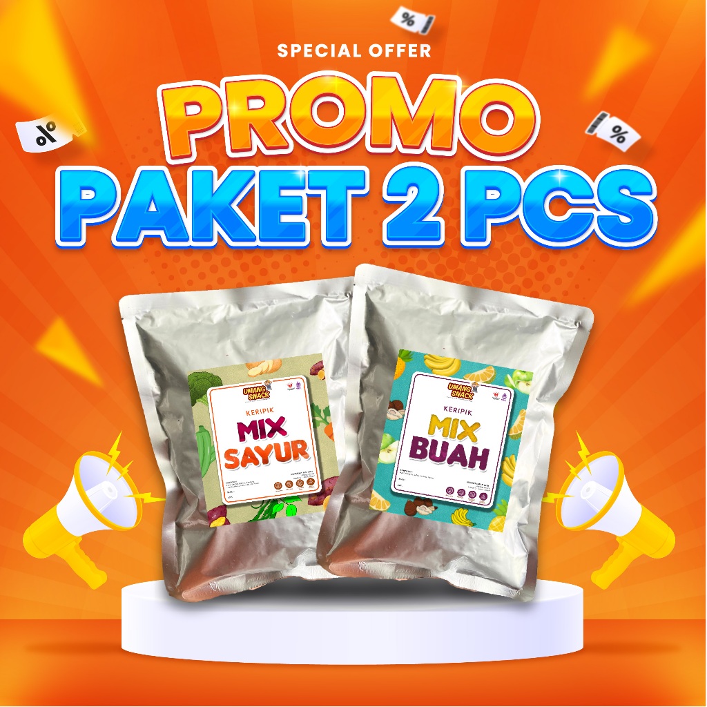 

NJAJANSEHAT - PAKET 2 PCS KERIPIK MIX SAYUR + KERIPIK MIX BUAH 200 gram | Oleh-Oleh Malang Viral