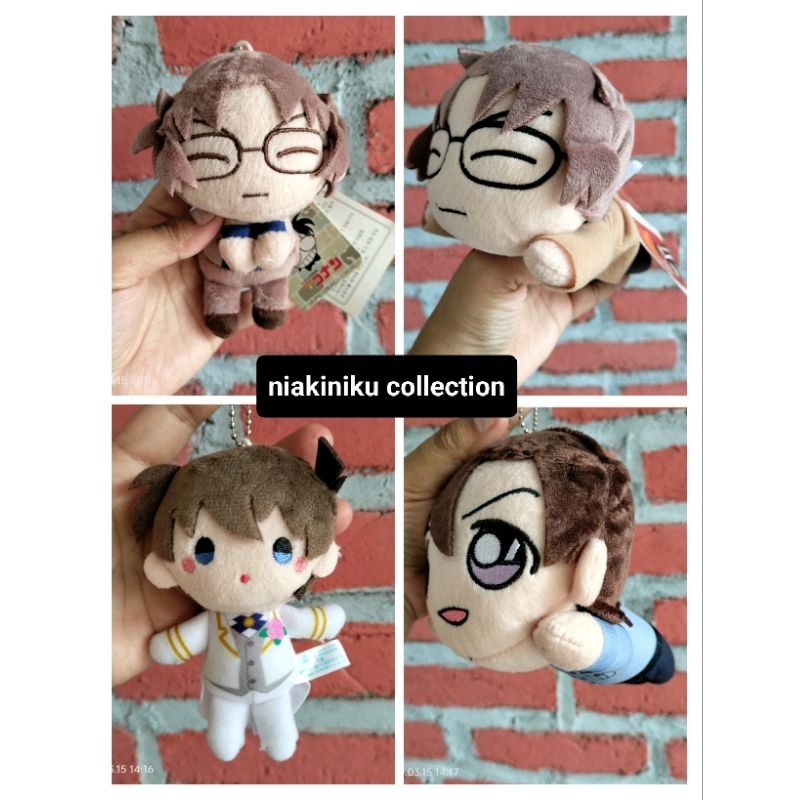 GANTUNGAN KUNCI GANCI KEYCHAIN BONEKA DETECTIVE CONAN RAN AKAI SHINICHI KUDO RAN MOURI KAITO KID NES