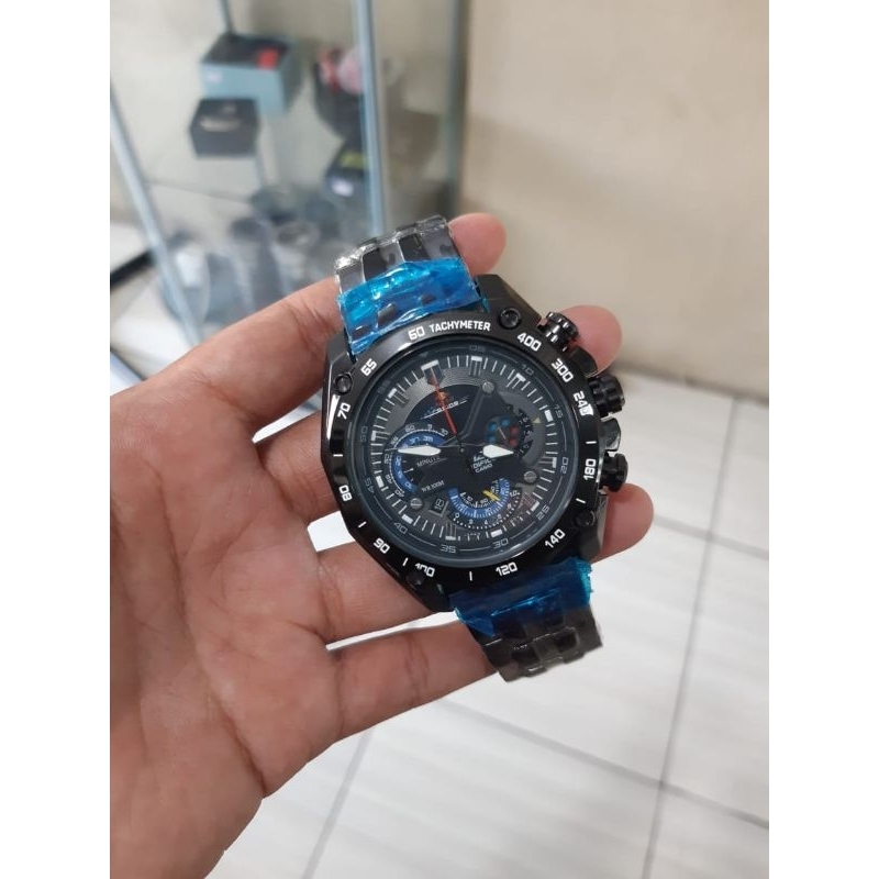 Jam Tangan Cowok Edifice Casio EF 550 RBSP Hitam