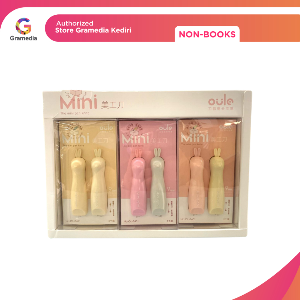 

Gramedia Kediri-KAKO CUTTER MINI RABBIT SET2/ 90L 8401