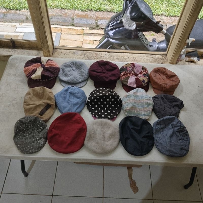 Topi Seniman / Topi Copet / Topi Flat Cap / Topi News Boys Size Anak - youth - XS - S