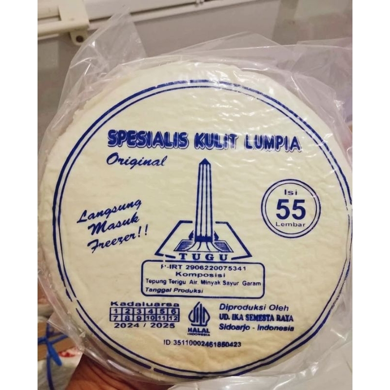 

[Edisi Promo] Kulit Lumpia Tugu isi 55 lembar spring roll