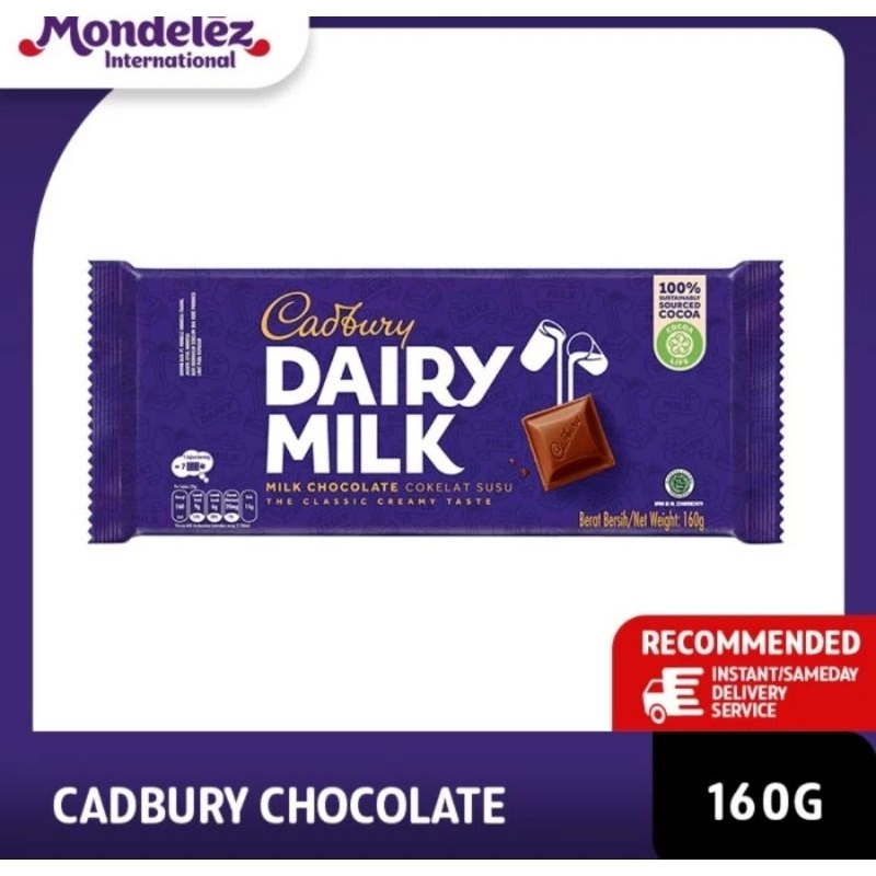 

Cadbury Dairy Milk Chocolate (160 Gr)