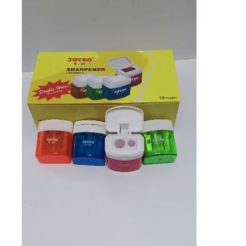 

rautan pensil Sharpener serutan dua lubang Joyko b-24 joyko