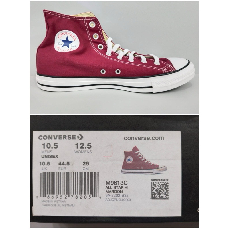 Converse All Star HI Maroon Origininal