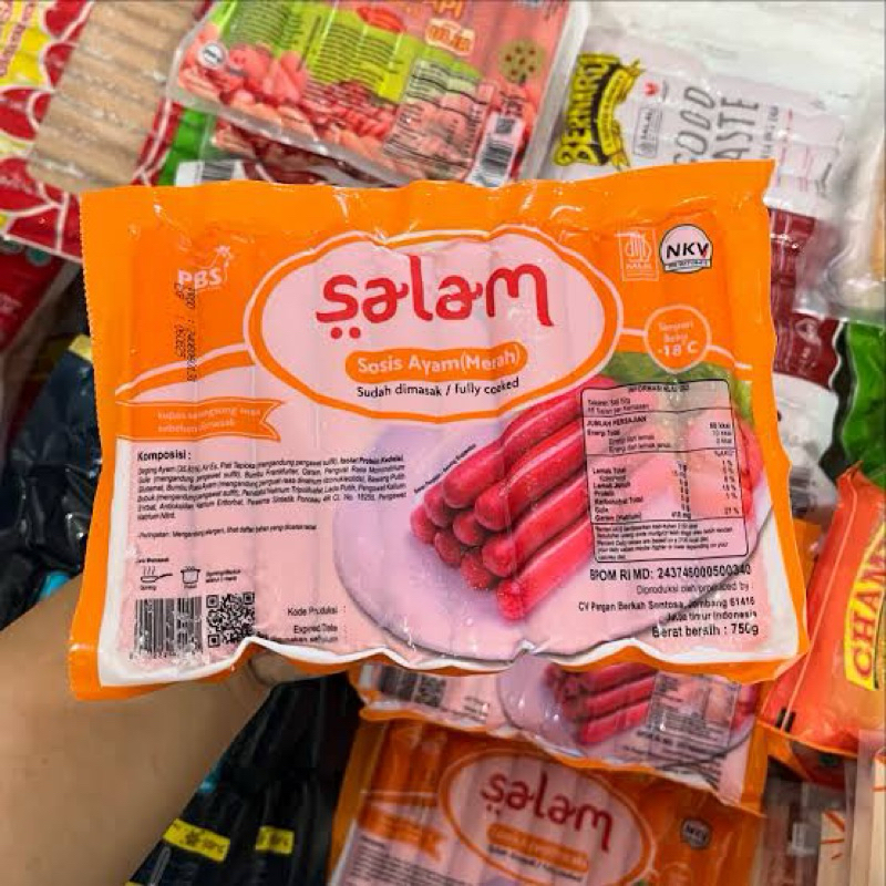 

Sosis Ayam merah SALAM 750gram