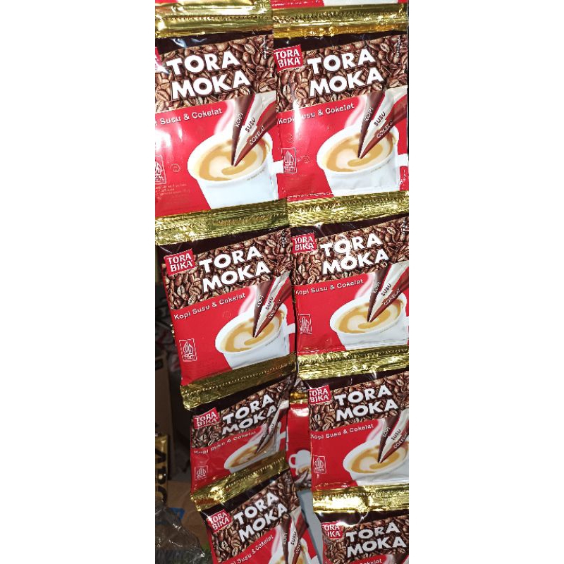 

Tora Moka Kopi instan 1 renceng isi 10 sachet