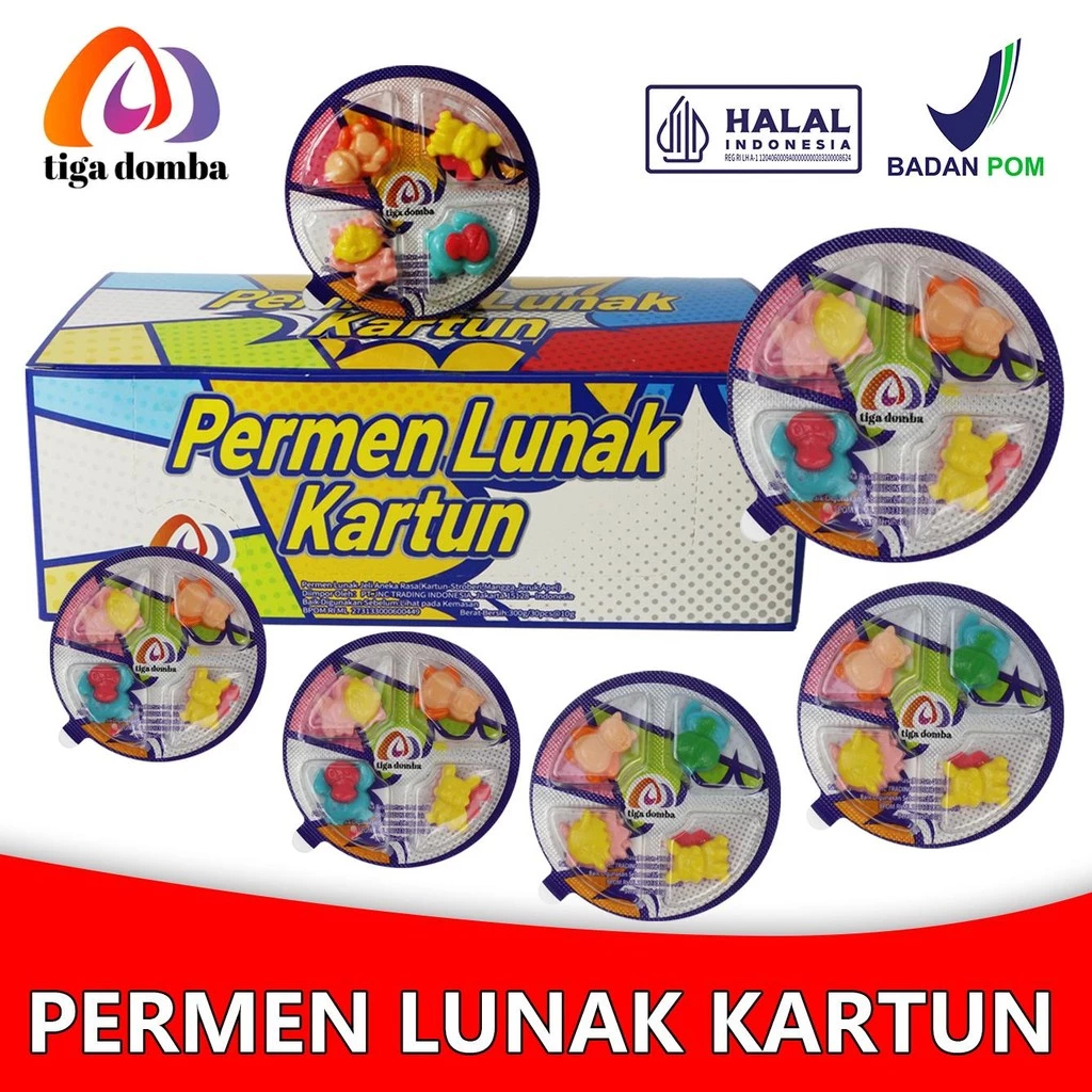 

【HALAL】PERMEN LUNAK KARTUN POKEMONN 30PCS/BOX