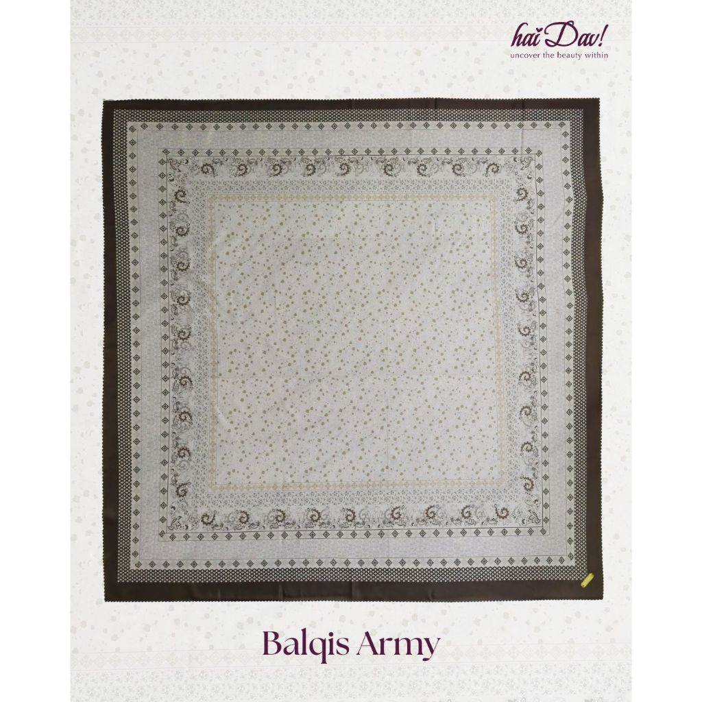 hai Dav Square Hijab, Premium Voile, Jilbab Segi Empat, Balqis Series.