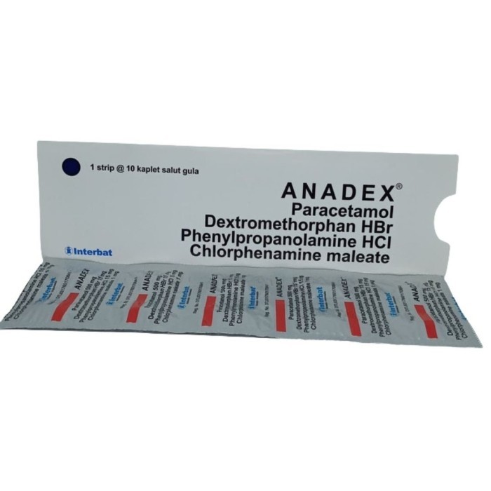 Anadex tablet