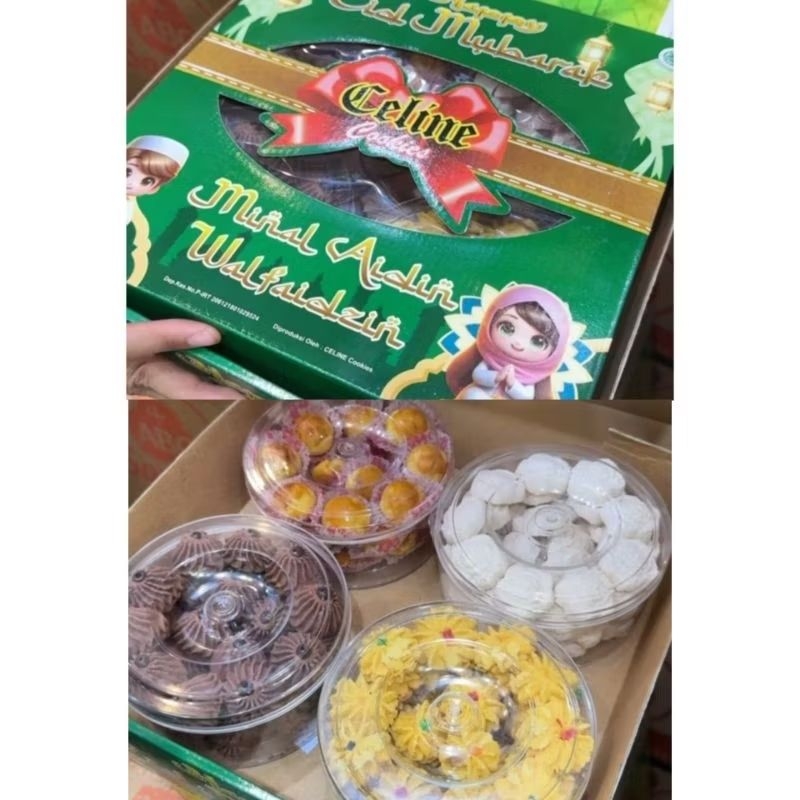 

Hampers parcel parsel set hadiah celine cookies premium kue kering lebaran hari raya ramadhan idul fitri rz