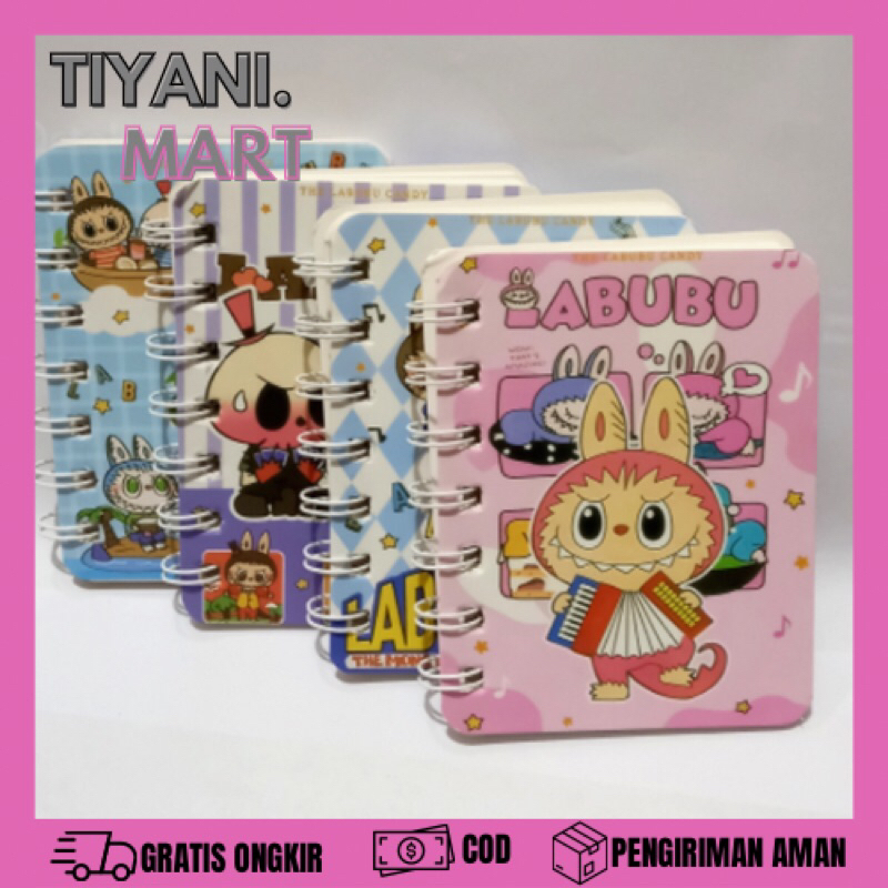 

Notebook Labubu Premium / Buku Catatan Premium A7 80 Lembar Coil Book Jurnal Motif Ring