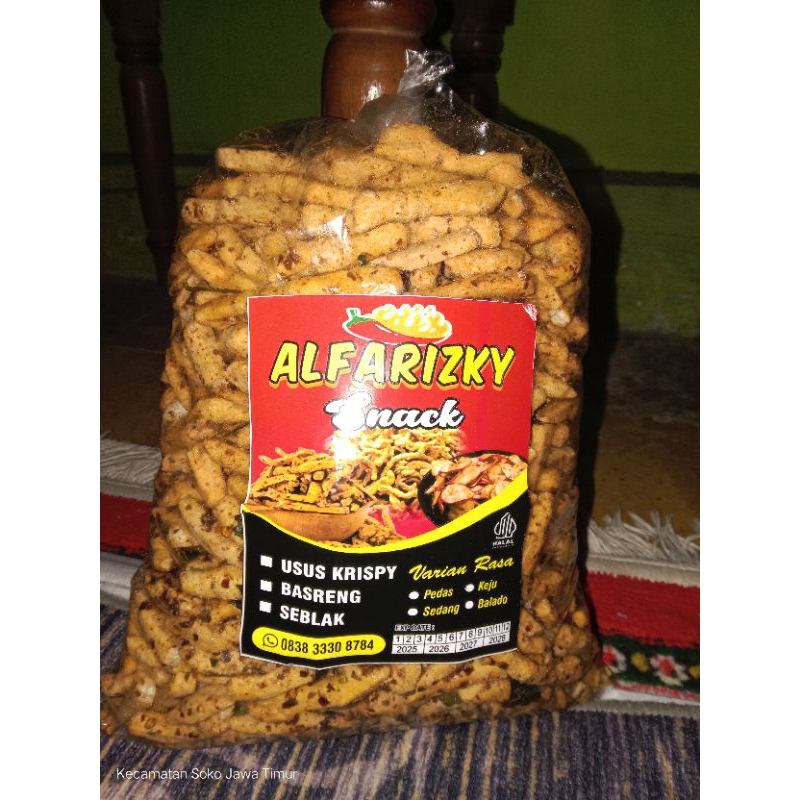 

Basreng pedas daun jeruk 1kg gurih renyah