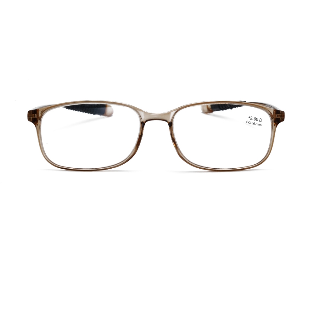 Optik Tunggal Kacamata Baca PF - R007 C3 (Brown Transparant)