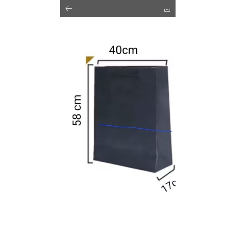 

paper bag custom P X L X T = 40 x 17 x58