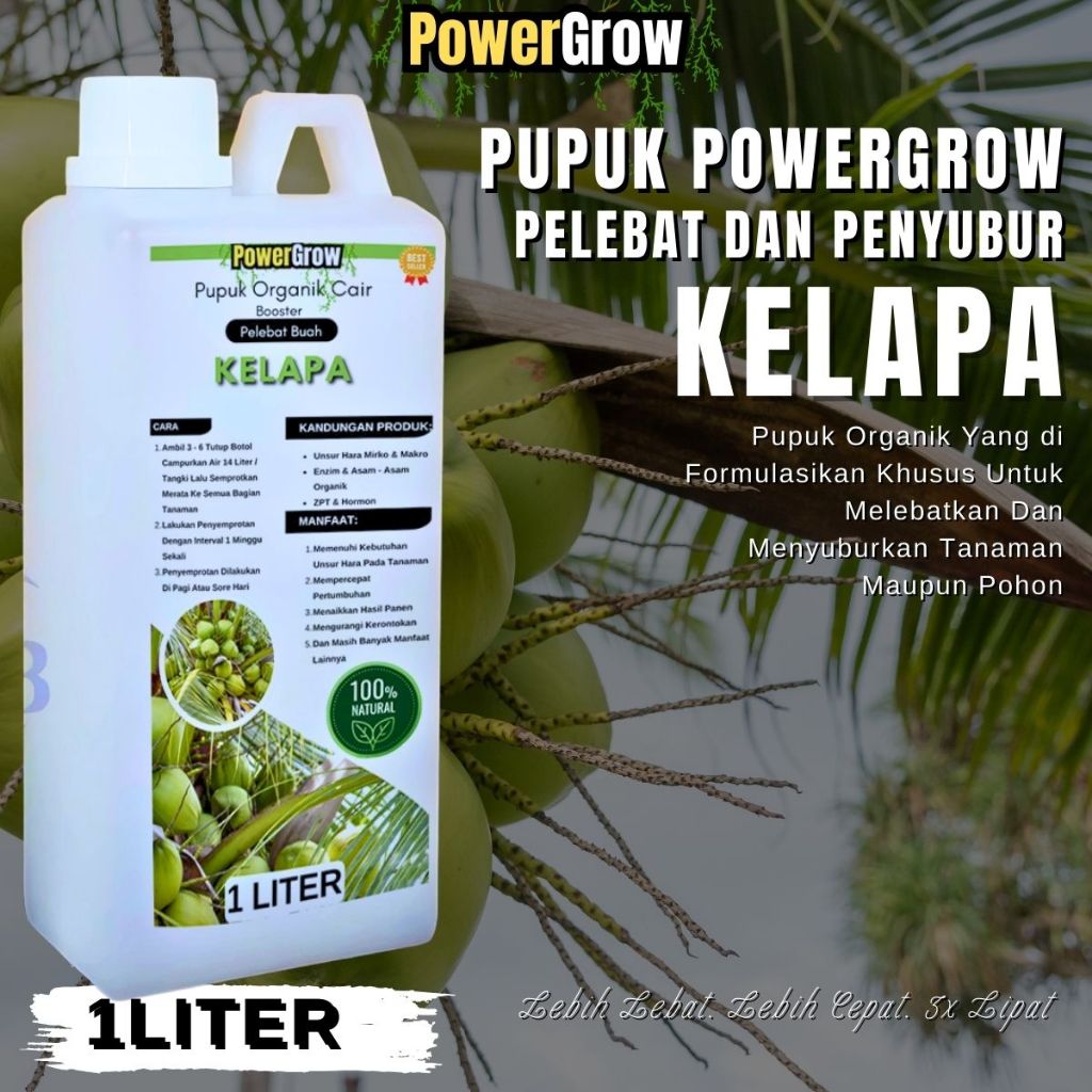 Pupuk Kelapa Pelebat Buah Booster Kelapa Penyubur Pelebat Pohon Kelapa Cepat Berbuah Lebat Dan Besar