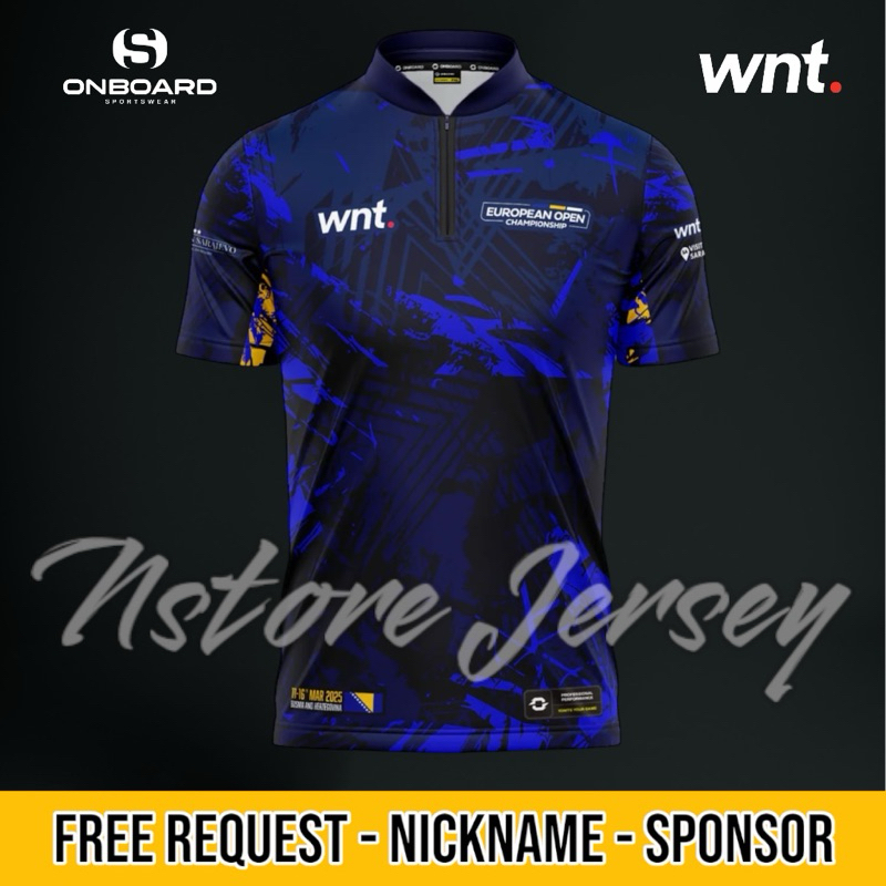 Jersey Billiard Euro Open Onboard Nineball WNT Terbaru EURO OPEN 2025 Free Custom