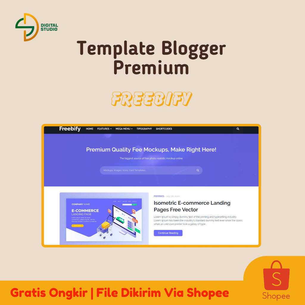 Template Blogger Premium Freebify