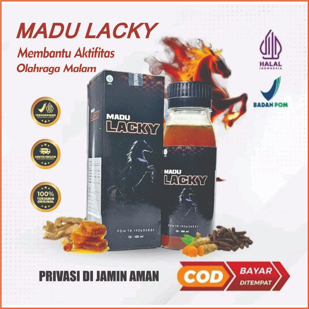 

Madu Lacky Original Sari Rempah Plus Madu Murni Asli Tanpa Campuran Sudah Bpom dan Dijamin Halal