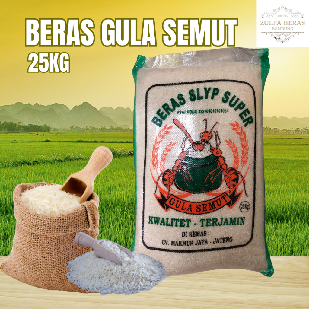 

Beras Cap Gula Semut 25KG Beras Premium