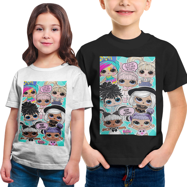 Kaos LOL Surprise LOL Dolls Tshirt Anak Umur 2 s/d 12 Tahun