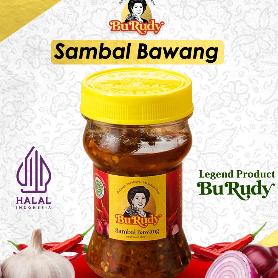 

Sambal Bawang Bu Rudy dengan kemasan 11gr
