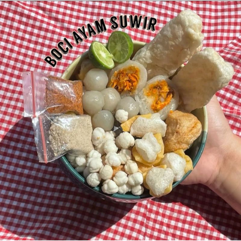 

BASO ACI JUMBO AYAM SUWIR KEMASAN VACUM ALAMI MAKANAN