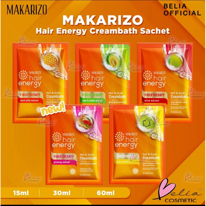 masker rambut Makarizo 30ml ..masker rambut premium..perawatan rambut berkualitas
