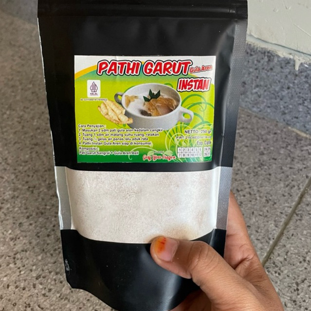 

Tepung pati garut instan 250 gram ( Sudah tercampur gula tinggal seduh) BPOM