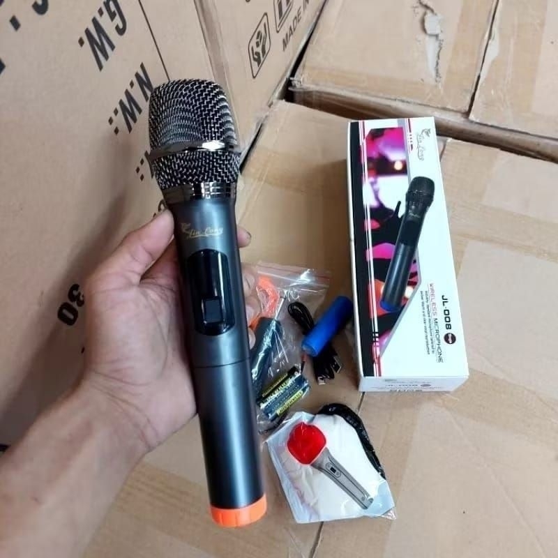 COD Mic Wireless Single Jinlong JL-008 Mic Tanpa Kabel Single