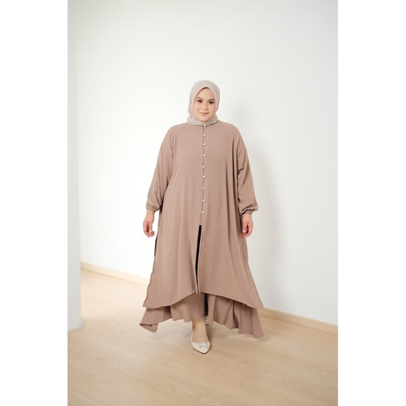 Baju Wanita TUNIK Jumbo LD 160cm premium - KHADIJAH SET