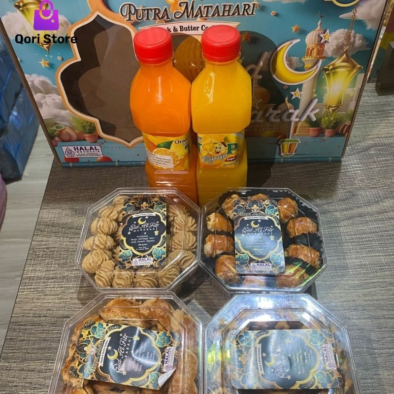

Qori Store - Paket Kue Putra Matahari Isi 2 Sirup / Parcel Kue Lebaran / Parcel Lebaran Parsel Lebaran / Hampers Lebaran
