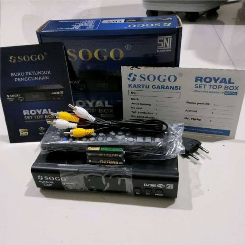 SOGO Set Top Box TV Digital Sogo DVBT2 Pengubah siaran digital