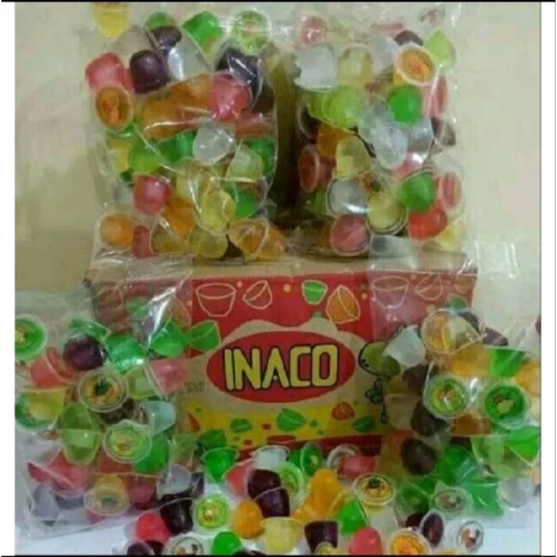 

KIRIM HARI INI!! JELLY INNACO 1KG isi 65 mix rasa buah termurah Snack lebaran makanan sehat anak
