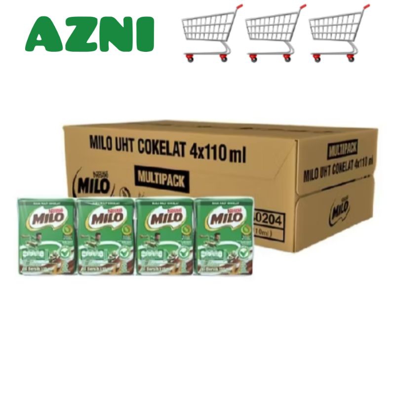 

MILO ACTIV-GO UHT Susu Coklat 1 Karton 36 Pcs 110ml