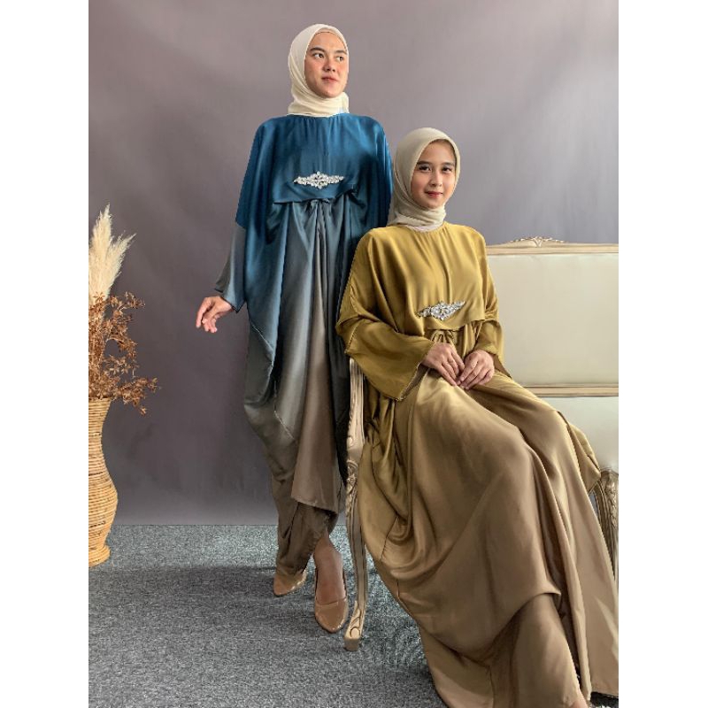 RINDA KAFTAN / Kaftan Armany Silk Gradasi Premium/ MEDINA KAFTAN / Kaftan Crinkle / Kaftan Big Size 