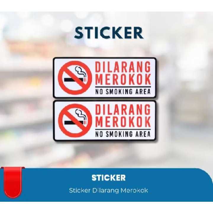 

STICKER KAWASAN DILARANG MEROKOK / NO SMOKING