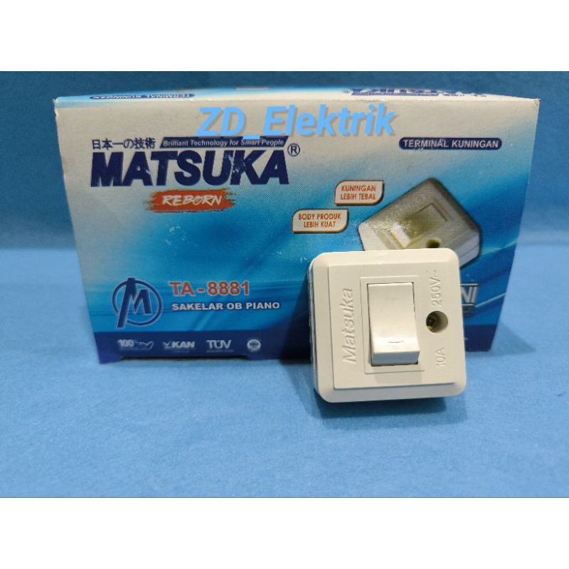 SAKLAR TEMPEL MATSUKA TA-8881 /SAKLAR OBPIANO