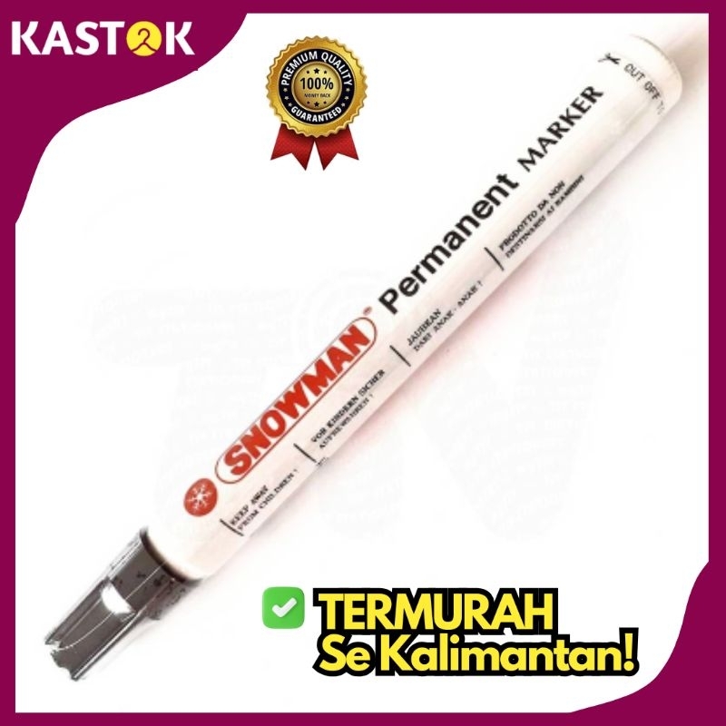 

Spidol Snowman Permanent Marker AG 12 Hitam Termurah Bisa Cod