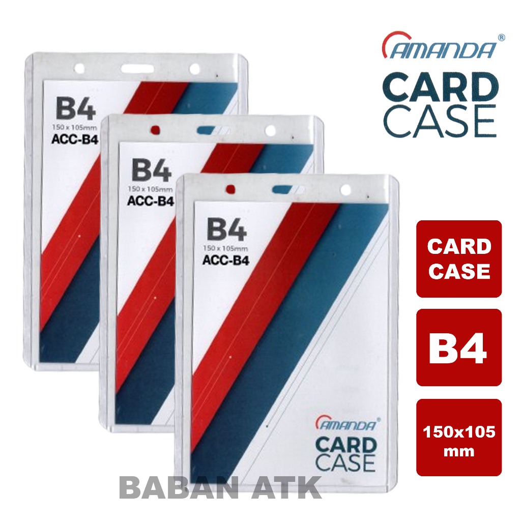 

Card Case B4 / ID CARD B4 / Name Tag B4 Amanda 150x105mm 1 pak isi 20