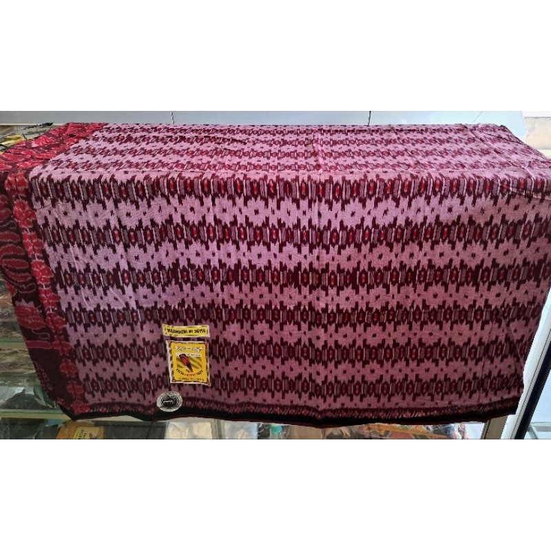 Sarung Goyor Botol Suheb Super Cap Sahara Warna Merah Jumbo Export Quality Asli Adem Kerajinan Wanar