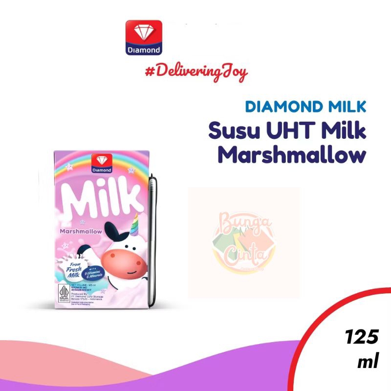

Diamond Milk Susu UHT Marsmallow 125 ML - Susu Diamond