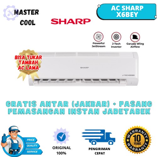 SHARP AC 0,5 1/2PK AH-X6BEY X6BEY 6BEY J-Tech Inverter