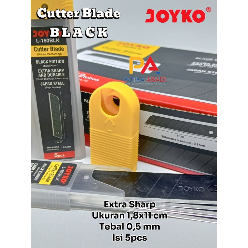 

Isi Cutter Hitam Joyko Cutter Blade Black Joyko Isi 5 Pcs