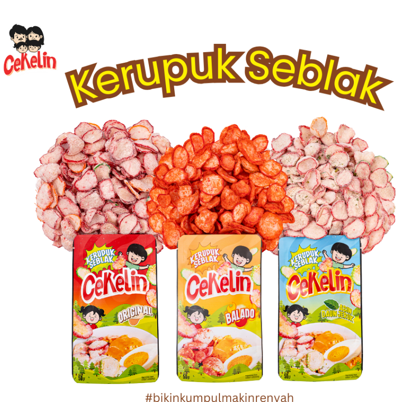 

CEKELIN Cemilan Kerupuk Seblak Isi 50gr | Snack Lezat Nikmat Murah Meriah